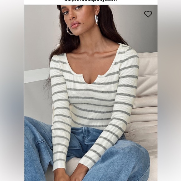 Princess Polly striped cropped sweater M/L NWT’s. - Picture 3 of 9
